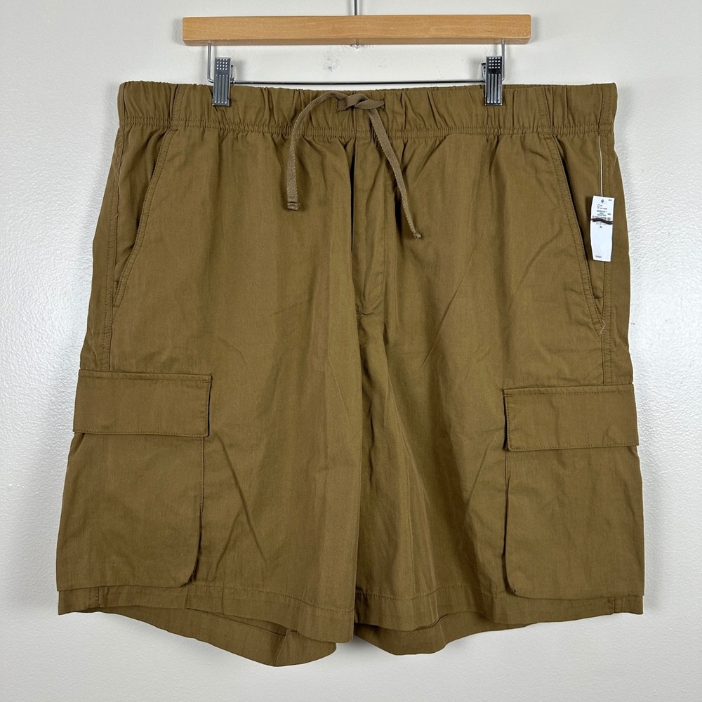 Old Navy Men's XL Cargo Shorts Brown Vintage Baggy 9" Inseam Y2K 90s NEW